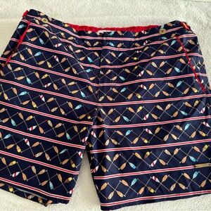 Parke & Ronen Navy Patterned Men's Shorts